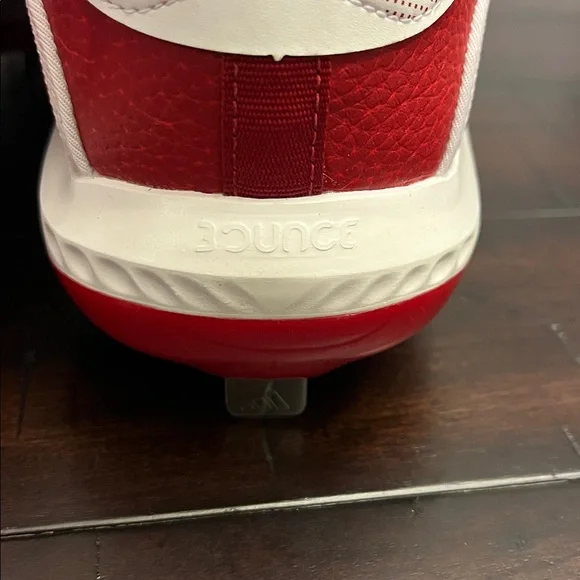 Adidas Icon 6 Bounce Baseball Cleats Shoes new white red  display picture 1